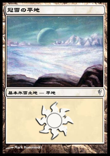 冠雪の平地